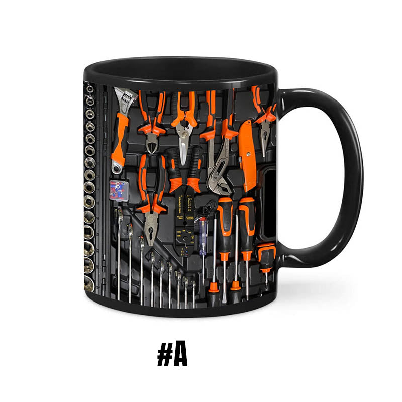 🏆Letzter Tag im Angebot: 50 % Rabatt ✨🔨Lustiger Kaffeebecher – Werkzeugkasten-Set für Mechaniker