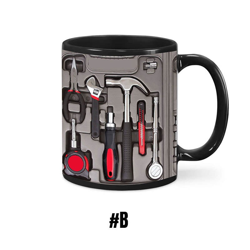 🏆Letzter Tag im Angebot: 50 % Rabatt ✨🔨Lustiger Kaffeebecher – Werkzeugkasten-Set für Mechaniker