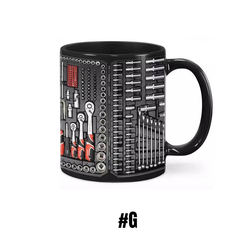 🏆Letzter Tag im Angebot: 50 % Rabatt ✨🔨Lustiger Kaffeebecher – Werkzeugkasten-Set für Mechaniker