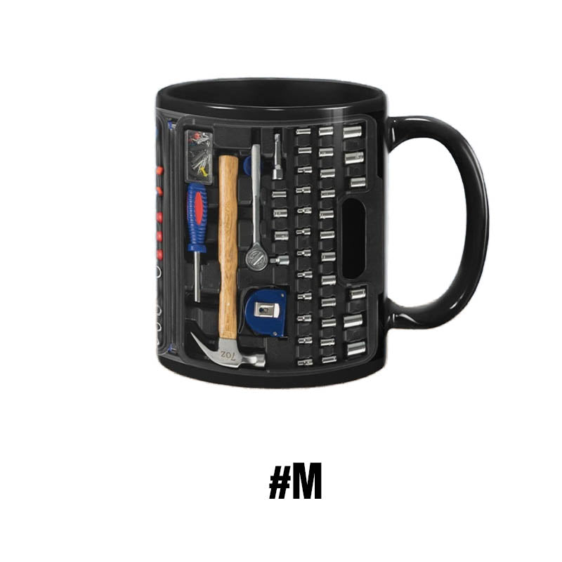 🏆Letzter Tag im Angebot: 50 % Rabatt ✨🔨Lustiger Kaffeebecher – Werkzeugkasten-Set für Mechaniker
