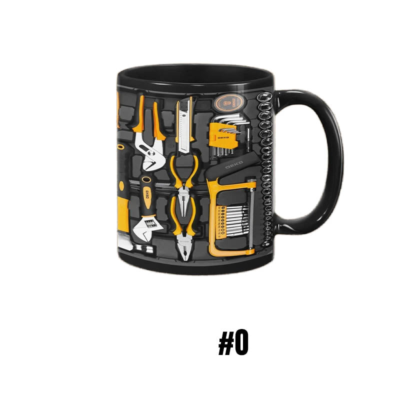 🏆Letzter Tag im Angebot: 50 % Rabatt ✨🔨Lustiger Kaffeebecher – Werkzeugkasten-Set für Mechaniker