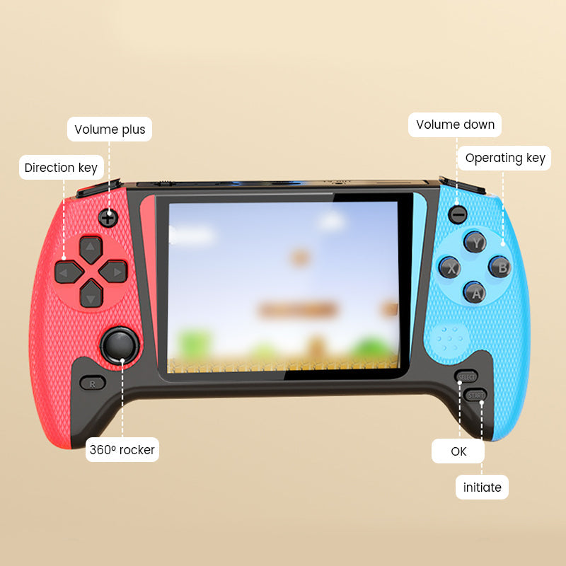 🎮 60% RABATT! 🕹️ 1000-in-1 Handheld-Spielkonsole – Großbildschirm, Tragbar & Lange Akkulaufzeit 🎁