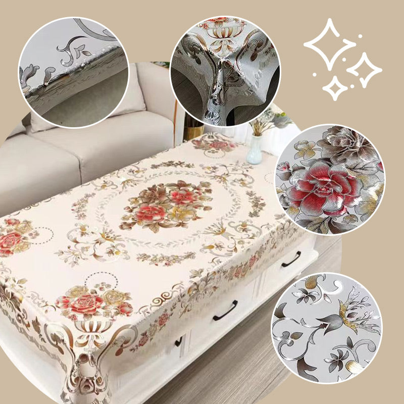 ✨🎅Weihnachtsangebote – Nur für kurze Zeit!⏰Multifunctional Waterproof Oilproof Floral Tablecloth