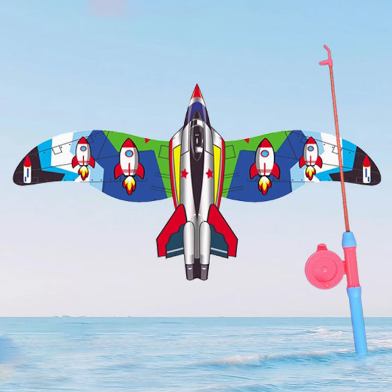 🎣🪁Innovative Angelruten-Drachen✨✨Einfach steuern, endloser Outdoor-Spaß für Kinder!