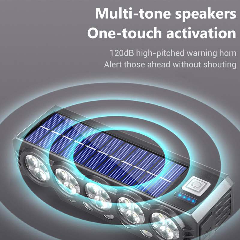 📢📢58 % Rabatt!!!⏰Solarbetriebene und über USB aufladbare Fahrradlampe