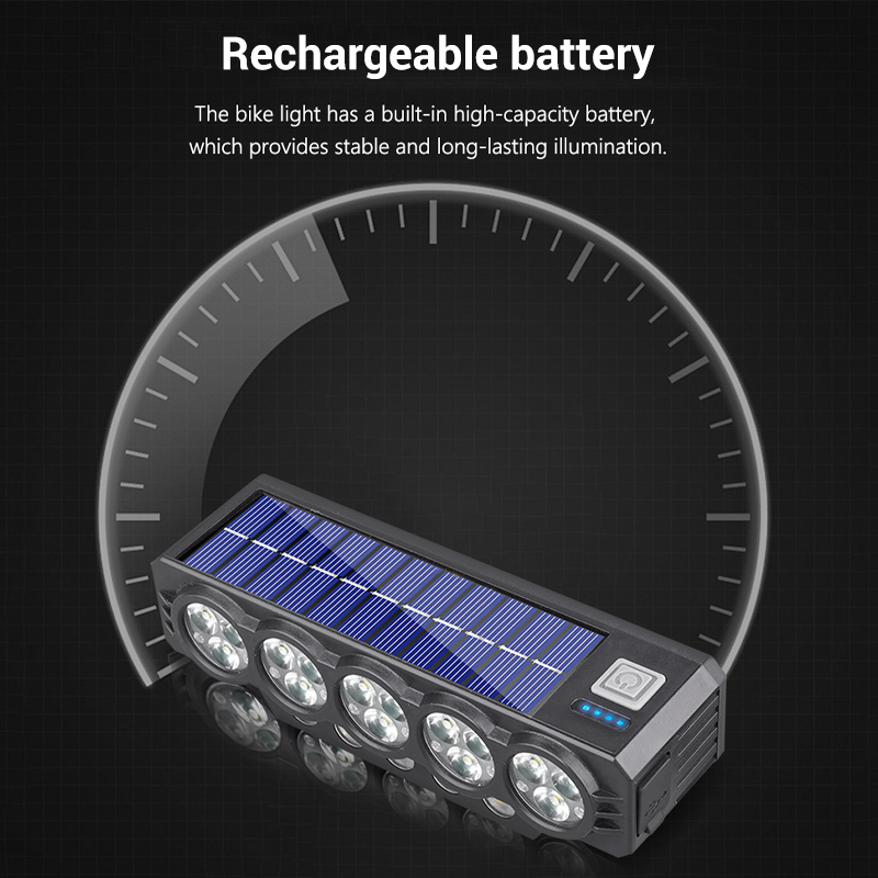 📢📢58 % Rabatt!!!⏰Solarbetriebene und über USB aufladbare Fahrradlampe