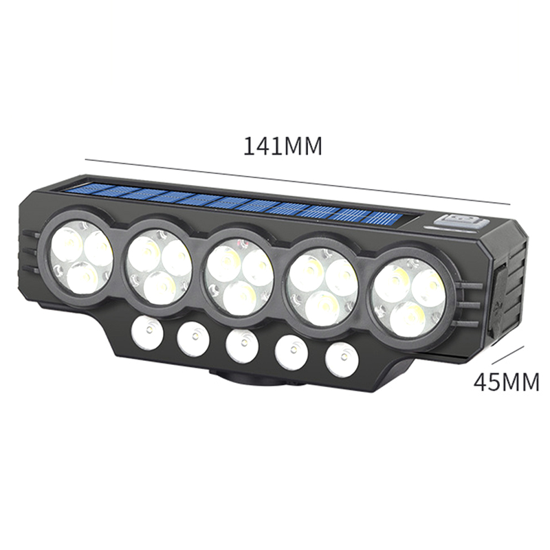 📢📢58 % Rabatt!!!⏰Solarbetriebene und über USB aufladbare Fahrradlampe