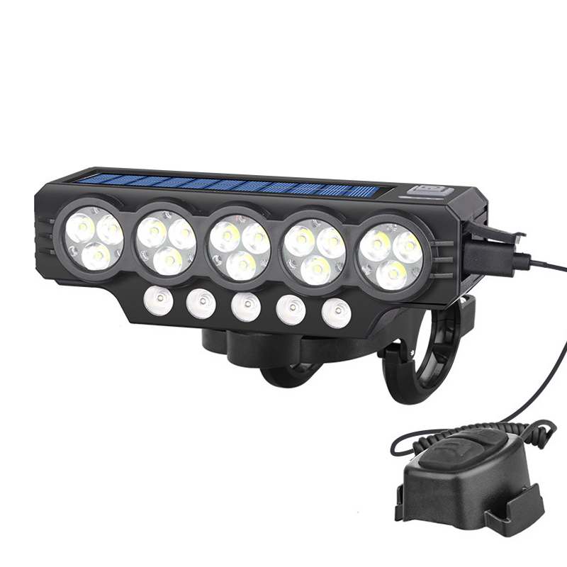 📢📢58 % Rabatt!!!⏰Solarbetriebene und über USB aufladbare Fahrradlampe