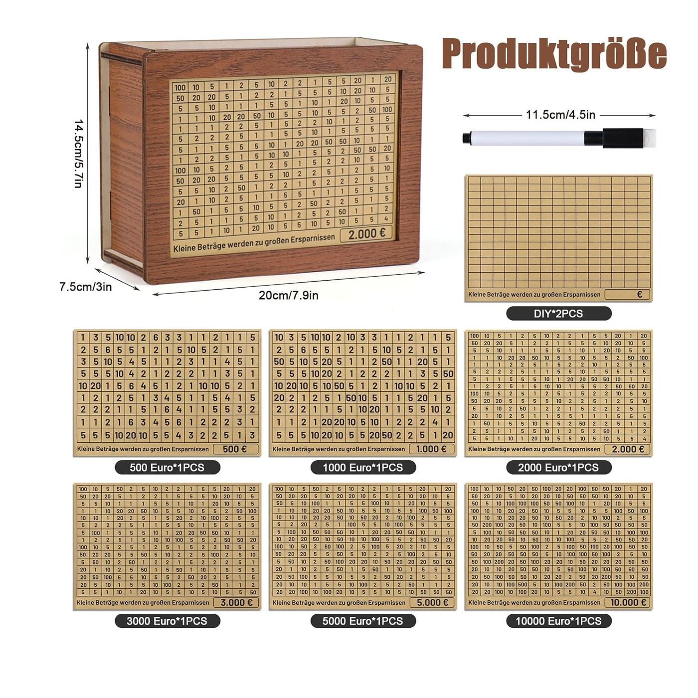 🎁 Heißer Verkauf 49 % Rabatt 🔥 Programm zum Auffüllen Ihrer Brieftasche – Geldkassette aus Holz
