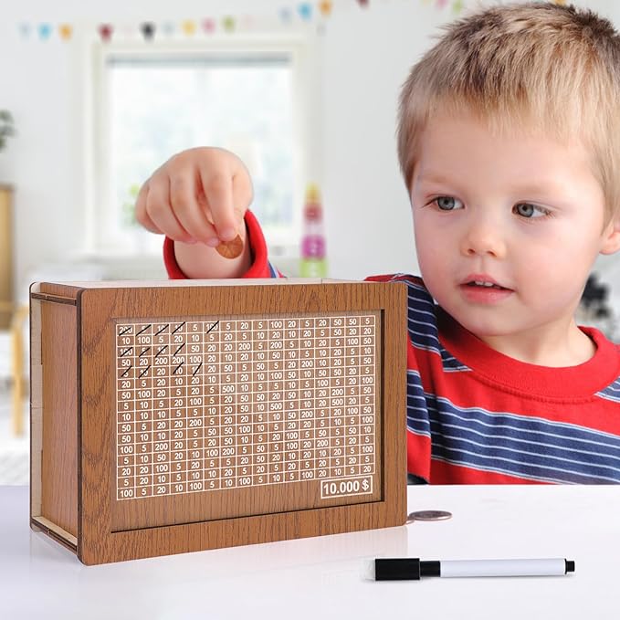 🎁 Heißer Verkauf 49 % Rabatt 🔥 Programm zum Auffüllen Ihrer Brieftasche – Geldkassette aus Holz