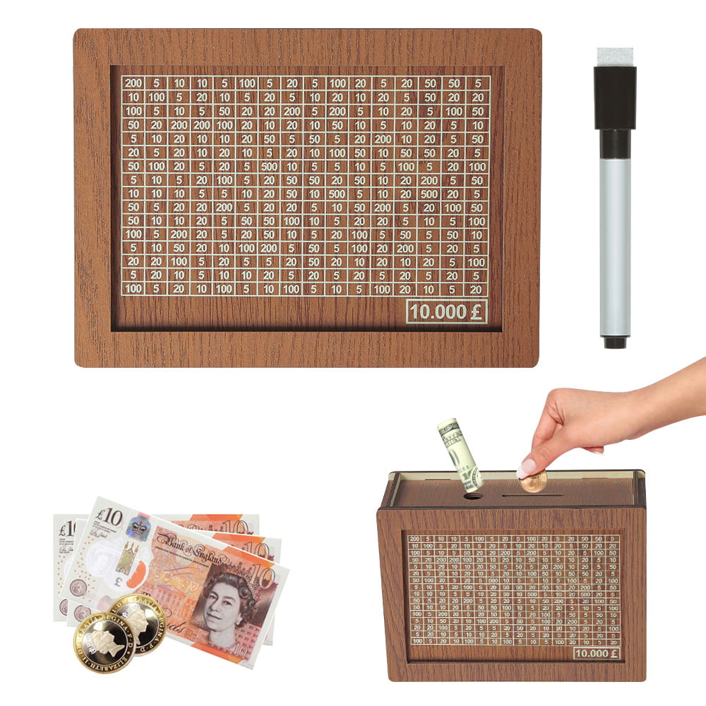 🎁 Heißer Verkauf 49 % Rabatt 🔥 Programm zum Auffüllen Ihrer Brieftasche – Geldkassette aus Holz