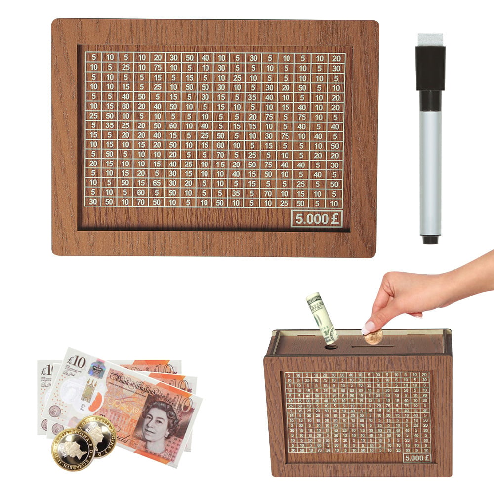 🎁 Heißer Verkauf 49 % Rabatt 🔥 Programm zum Auffüllen Ihrer Brieftasche – Geldkassette aus Holz