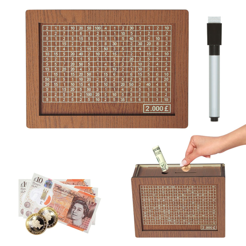 🎁 Heißer Verkauf 49 % Rabatt 🔥 Programm zum Auffüllen Ihrer Brieftasche – Geldkassette aus Holz