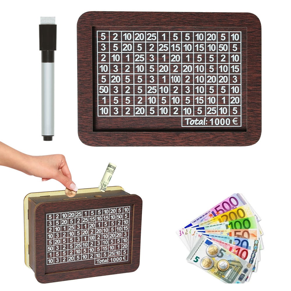 🎁 Heißer Verkauf 49 % Rabatt 🔥 Programm zum Auffüllen Ihrer Brieftasche – Geldkassette aus Holz