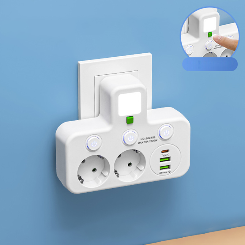 🎉 Neujahrsgeschenk – 50% Rabatt! 🔌 Intelligente Steckerleiste mit USB & Nachtlicht – Vielseitig & Sicher!