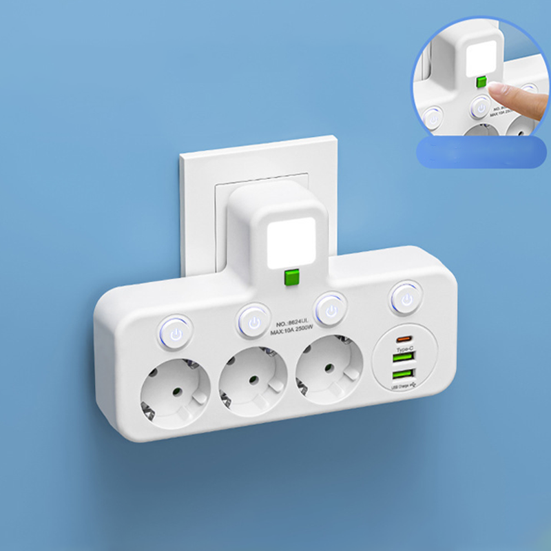 🎉 Neujahrsgeschenk – 50% Rabatt! 🔌 Intelligente Steckerleiste mit USB & Nachtlicht – Vielseitig & Sicher!