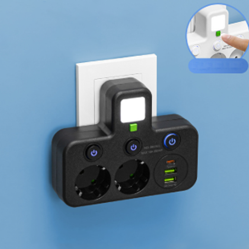 🎉 Neujahrsgeschenk – 50% RABATT!🔌 Intelligente Steckdosenleiste mit USB &amp; Nachtlicht – Vielseitig &amp; Sicher!