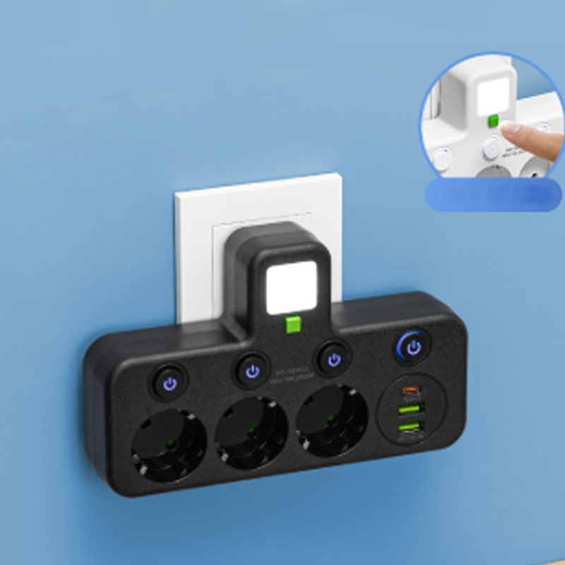 🎉 Neujahrsgeschenk – 50% RABATT!🔌 Intelligente Steckdosenleiste mit USB &amp; Nachtlicht – Vielseitig &amp; Sicher!