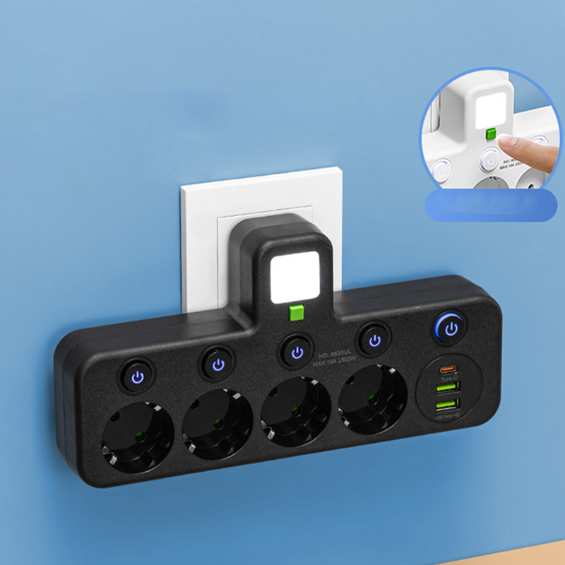 🎉 Neujahrsgeschenk – 50% Rabatt! 🔌 Intelligente Steckerleiste mit USB & Nachtlicht – Vielseitig & Sicher!