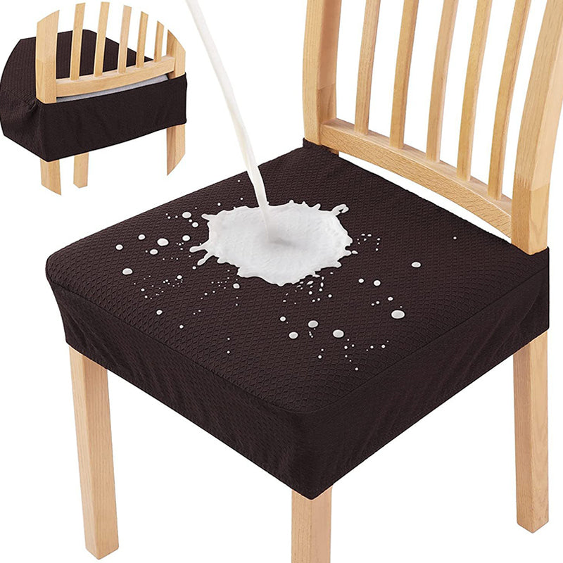 📢📢 3+3 GRATIS⏰Wasserabweisender Stuhlbezug mit Rauten-Jacquard – Für Esszimmer-, Hotel- & Haushaltsstühle 🪑✨