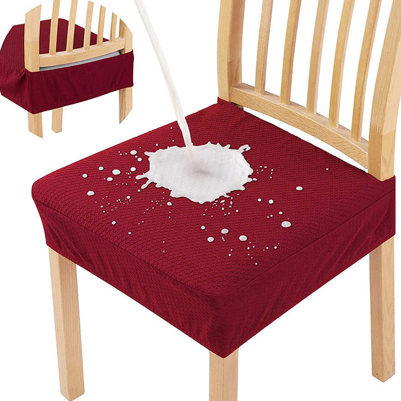 📢📢 3+3 GRATIS⏰Wasserabweisender Stuhlbezug mit Rauten-Jacquard – Für Esszimmer-, Hotel- & Haushaltsstühle 🪑✨