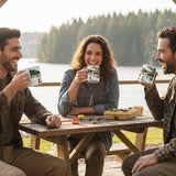 Keramikbecher mit Angelgrafik – Langlebig &amp; Spülmaschinenfest für Angelliebhaber! 🎣☕