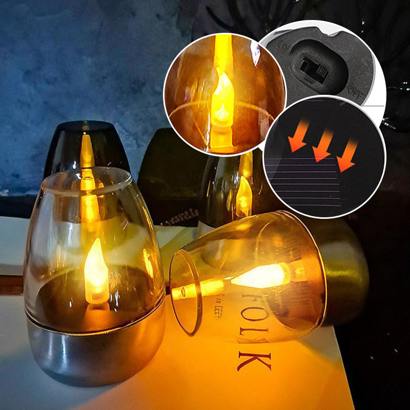 Pack Solar-Teelichter für den Außenbereich, flammenlos, flackernd, IP65 wasserdicht, Tischlampe, LED-Kerzen mit Dämmerungssensor für Laternen, Garten, Camping, Partys, Wohnraumdekoration, warme Farbe