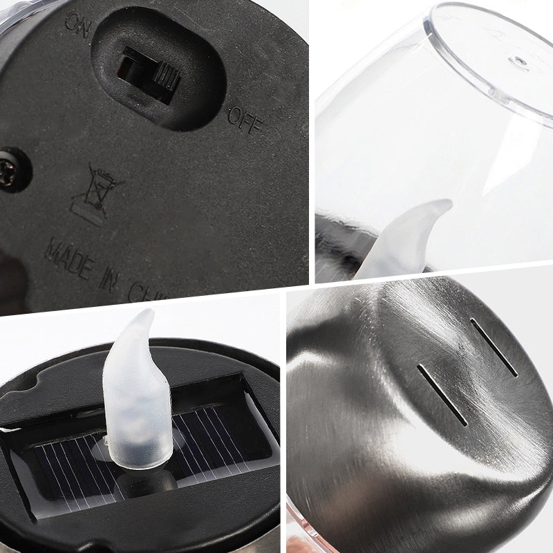 Pack Solar-Teelichter für den Außenbereich, flammenlos, flackernd, IP65 wasserdicht, Tischlampe, LED-Kerzen mit Dämmerungssensor für Laternen, Garten, Camping, Partys, Wohnraumdekoration, warme Farbe