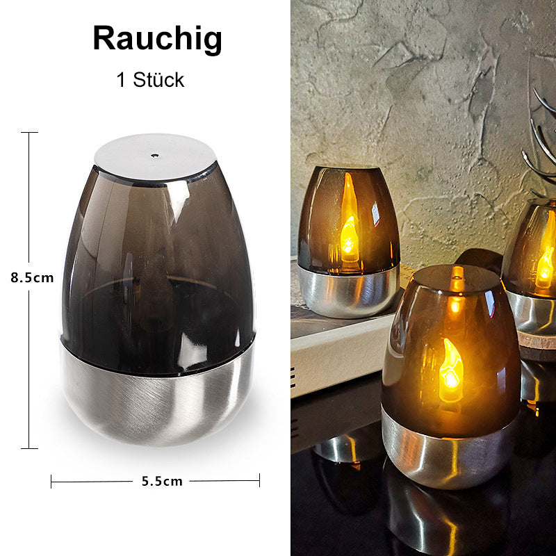 Pack Solar-Teelichter für den Außenbereich, flammenlos, flackernd, IP65 wasserdicht, Tischlampe, LED-Kerzen mit Dämmerungssensor für Laternen, Garten, Camping, Partys, Wohnraumdekoration, warme Farbe
