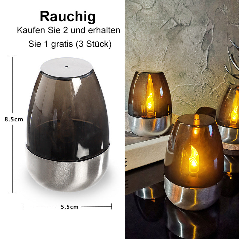 Pack Solar-Teelichter für den Außenbereich, flammenlos, flackernd, IP65 wasserdicht, Tischlampe, LED-Kerzen mit Dämmerungssensor für Laternen, Garten, Camping, Partys, Wohnraumdekoration, warme Farbe