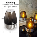 Pack Solar-Teelichter für den Außenbereich, flammenlos, flackernd, IP65 wasserdicht, Tischlampe, LED-Kerzen mit Dämmerungssensor für Laternen, Garten, Camping, Partys, Wohnraumdekoration, warme Farbe