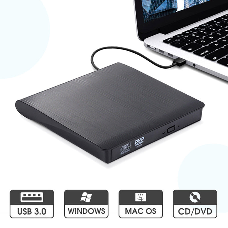 🎉 Neujahrsgeschenk – 50% RABATT!💿 USB-Externes CD/DVD-Laufwerk – Plug & Play für alte Fotos, Musik & Dateien (ohne Laufwerk am Laptop?) ✨