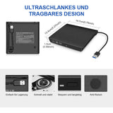 🎉 Neujahrsgeschenk – 50% RABATT!💿 USB-Externes CD/DVD-Laufwerk – Plug & Play für alte Fotos, Musik & Dateien (ohne Laufwerk am Laptop?) ✨