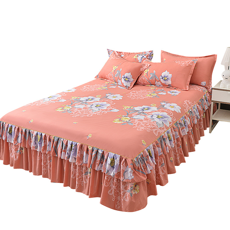 📢📢70 % Rabatt!! ⏰ 3-teiliges Rüschen-Bettrock-Set 🛏️