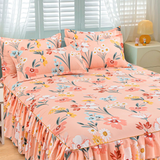 📢📢70 % Rabatt!! ⏰ 3-teiliges Rüschen-Bettrock-Set 🛏️