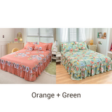 📢📢70 % Rabatt!! ⏰ 3-teiliges Rüschen-Bettrock-Set 🛏️