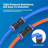 🔧🔗 1/4-Zoll Steckanschluss-Set – Schnellanschluss für pneumatische Leitungen, langlebig & leicht zu montieren 💨⚙️ Perfekt für Werkstatt und Industrie, mit korrosionsbeständigem Präzisionsdesign.