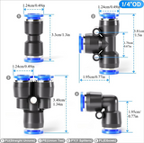 🔧🔗 1/4-Zoll Steckanschluss-Set – Schnellanschluss für pneumatische Leitungen, langlebig & leicht zu montieren 💨⚙️ Perfekt für Werkstatt und Industrie, mit korrosionsbeständigem Präzisionsdesign.
