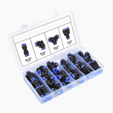 🔧🔗 1/4-Zoll Steckanschluss-Set – Schnellanschluss für pneumatische Leitungen, langlebig & leicht zu montieren 💨⚙️ Perfekt für Werkstatt und Industrie, mit korrosionsbeständigem Präzisionsdesign.