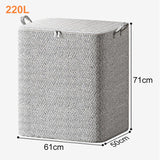 📢 50 % de réduction ! Boîte de Rangement Extra-Large avec Couvercle – 110L à 220L, Idéale pour Couettes, Vêtements & Jouets ! 🛏️🧺✨