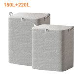 📢 50 % de réduction ! Boîte de Rangement Extra-Large avec Couvercle – 110L à 220L, Idéale pour Couettes, Vêtements & Jouets ! 🛏️🧺✨