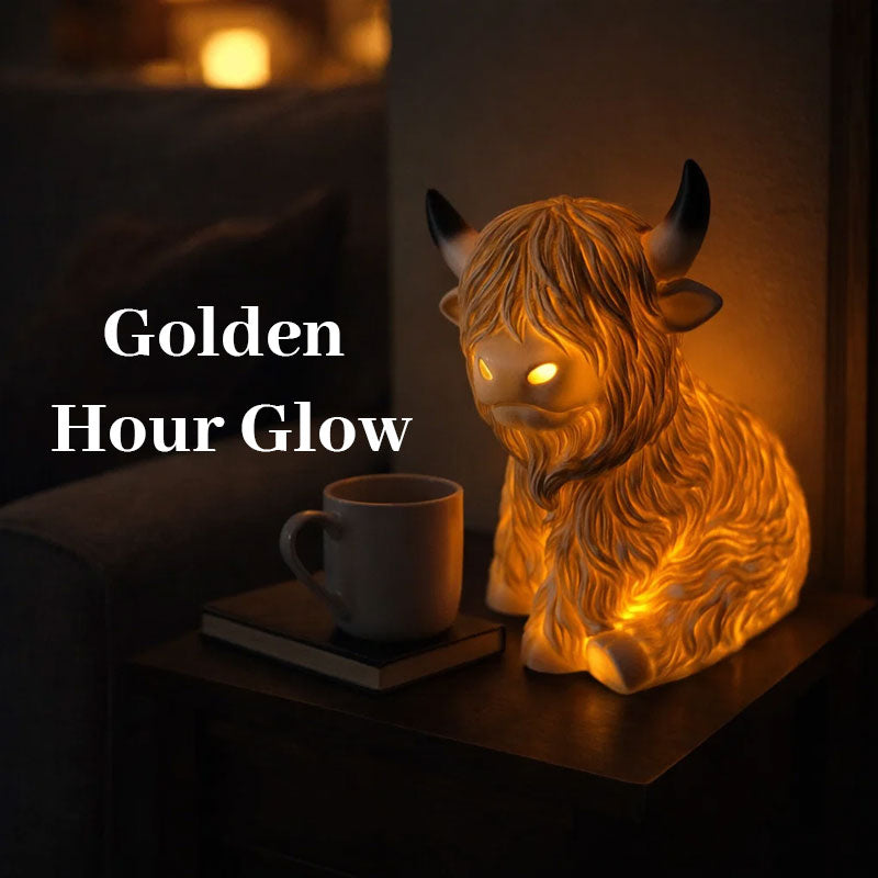 🔥🎁 Neuerscheinung 50% RABATT 💥🐮 Die gemütliche Highland-Stimmung: Hochlandrinder-Lampe