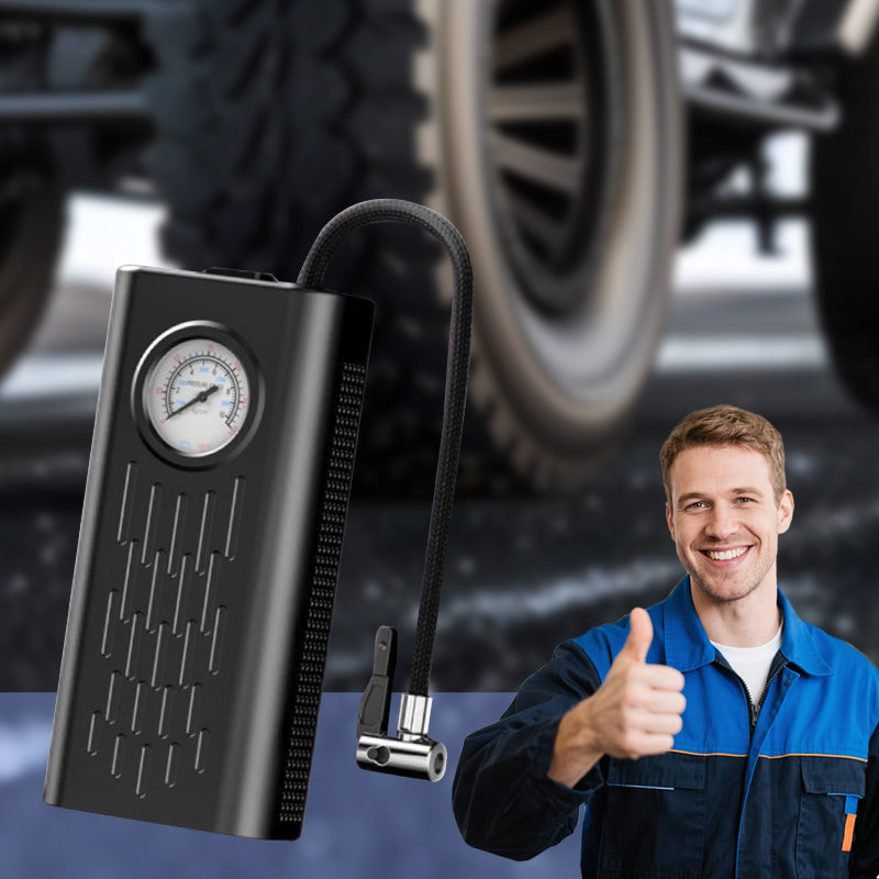 Kabelloser tragbarer Hand-Reifenfüller für Autos✨✨1s Inflation – Dual Motor Boosting, Universal-Luftpumpe für Autos, Elektrofahrzeuge, Motorräder, Fahrräder und Ballaufpumpen